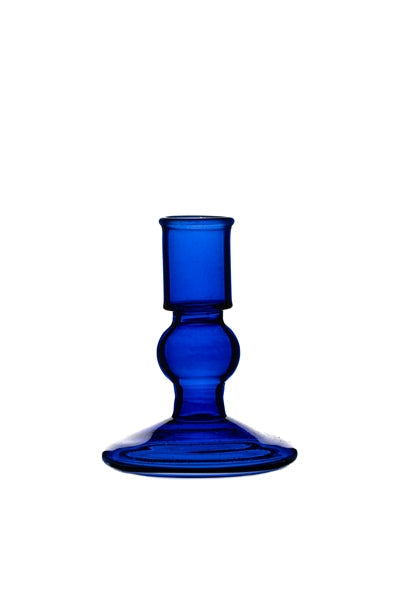 Ink Blue mini candlestick - All House & Home - Scotland