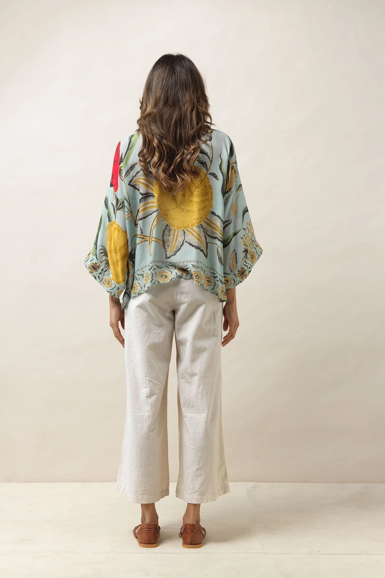 Joy Aqua Kimono - The Nancy Smillie Shop - Art, Jewellery & Designer Gifts Glasgow