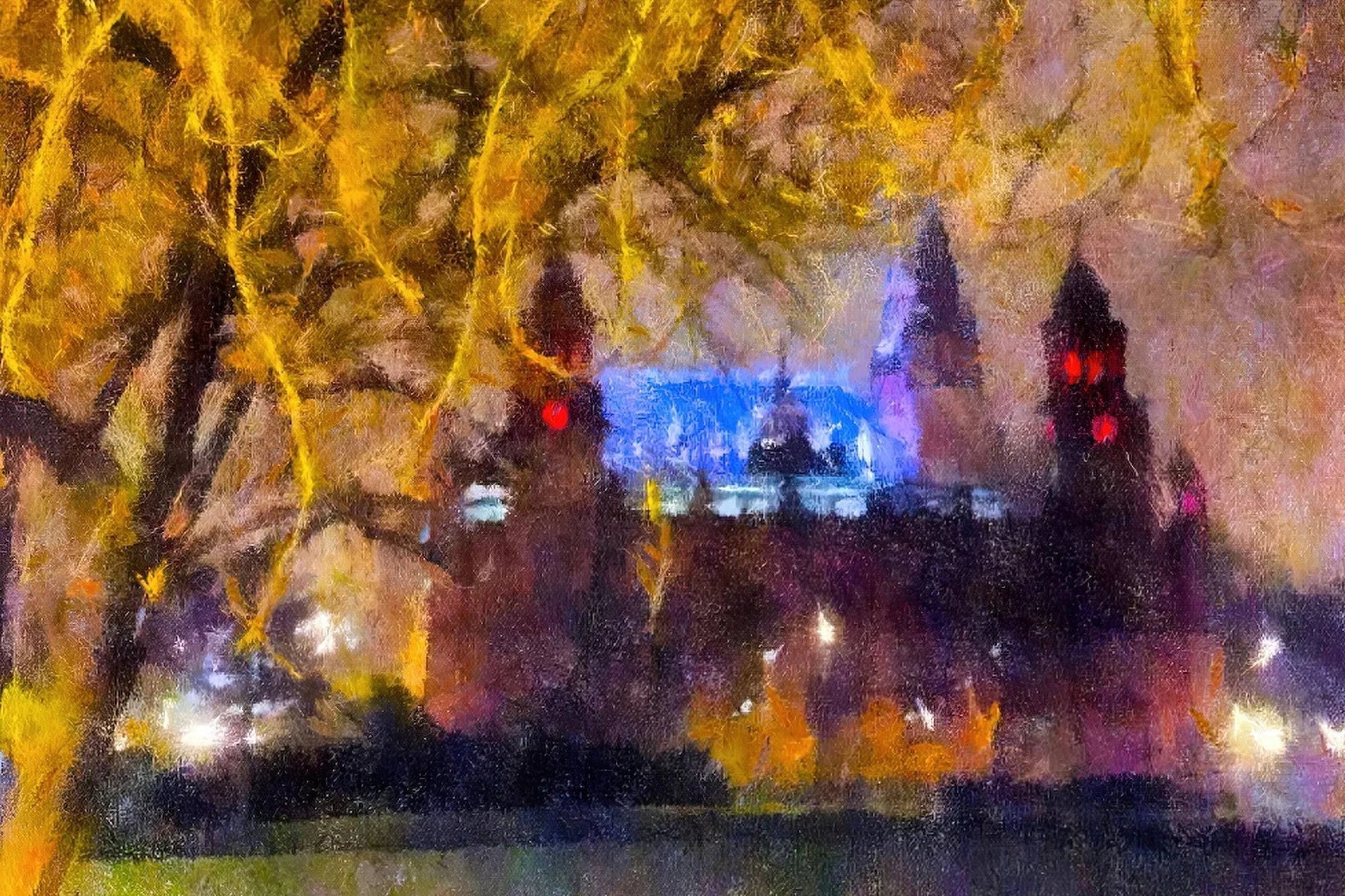 Kelvingrove Nights | Statement Interior Wall Art from Scotland - All Prints