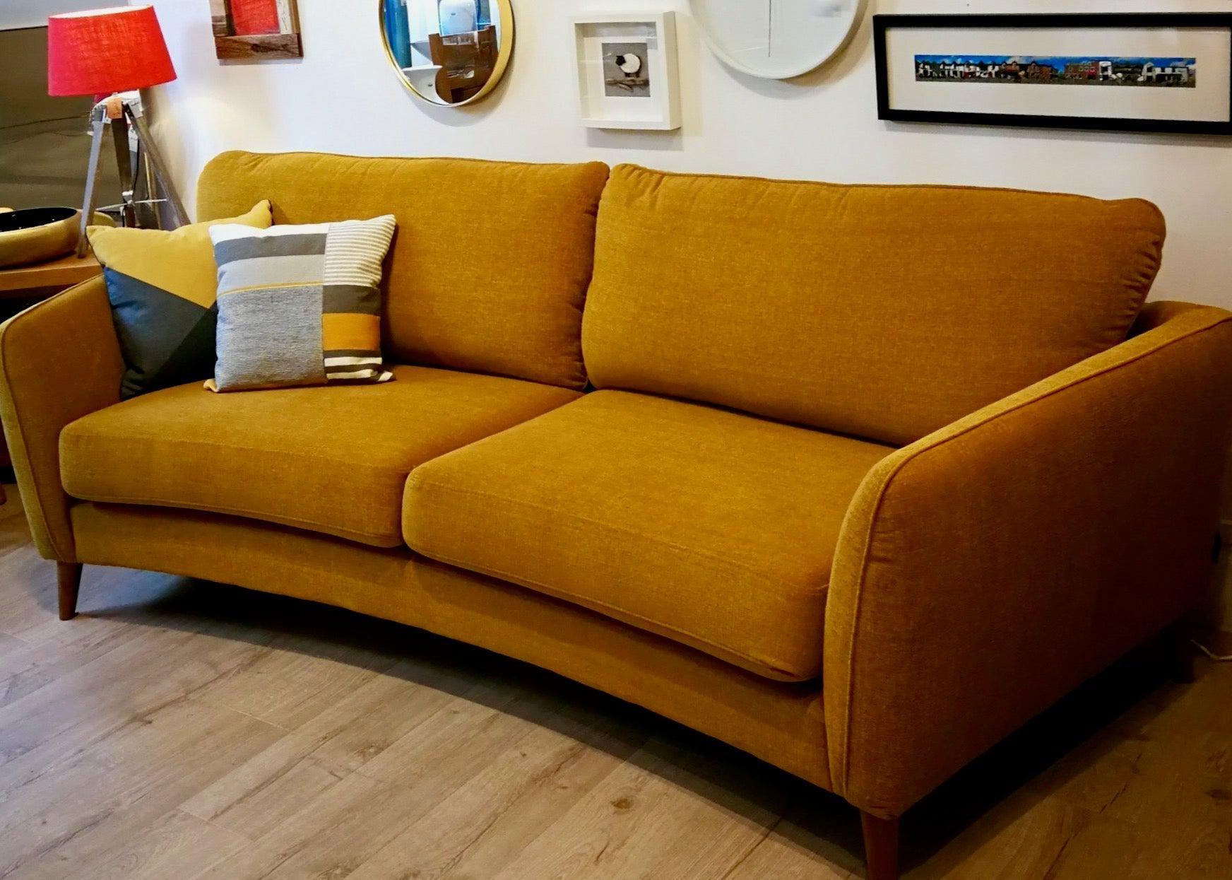 Kensington Sofa - 3 Seater in Mustard - The Nancy Smillie Shop - Art, Jewellery & Designer Gifts Glasgow