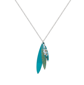 Kimono Slim Leaves Necklace - The Nancy Smillie Shop - Art, Jewellery & Designer Gifts Glasgow