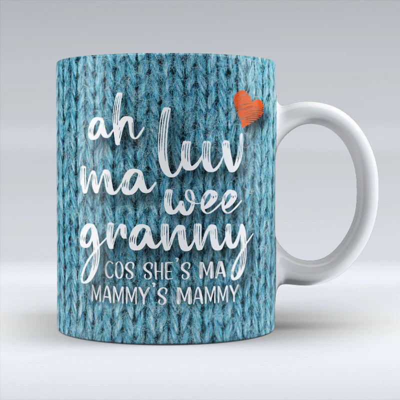 Knitted Granny Mug - The Nancy Smillie Shop - Art, Jewellery & Designer Gifts Glasgow