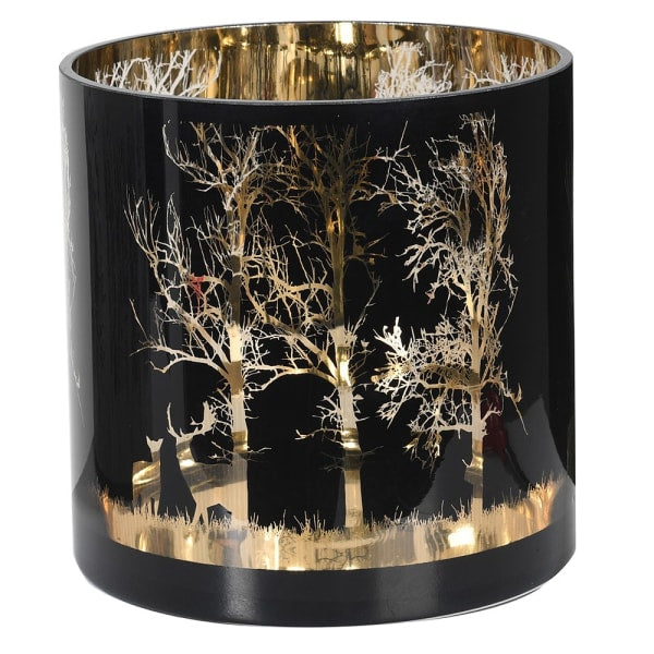 Large Black & Gold Deer Candleholder - The Nancy Smillie Shop - Art, Jewellery & Designer Gifts Glasgow