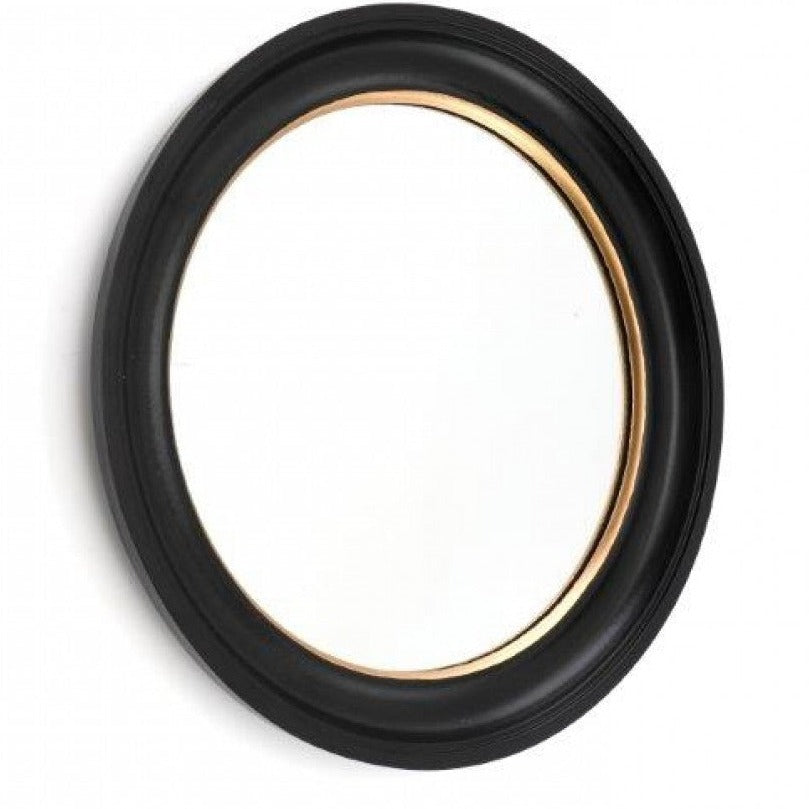 Large Black & Gold Round Mirror - The Nancy Smillie Shop - Art, Jewellery & Designer Gifts Glasgow