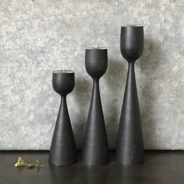Large Black Tealight Holder - The Nancy Smillie Shop - Art, Jewellery & Designer Gifts Glasgow