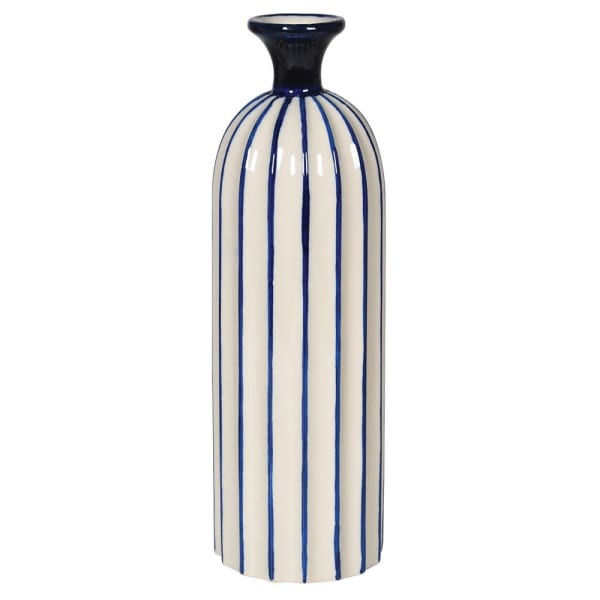 Large Blue Stripe Ceramic Vase - The Nancy Smillie Shop - Art, Jewellery & Designer Gifts Glasgow