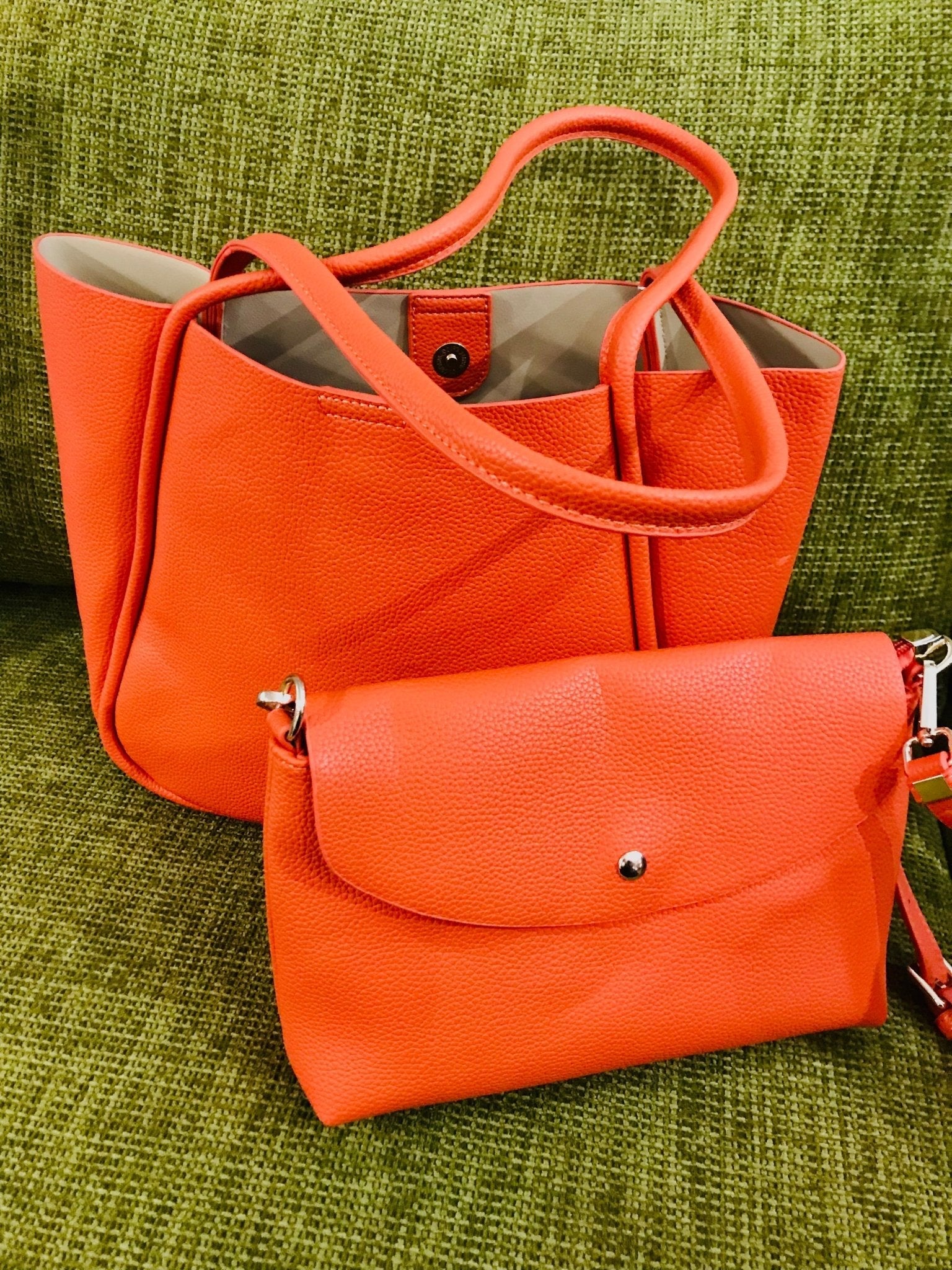 Large Orange Tote Bag - The Nancy Smillie Shop - Art, Jewellery & Designer Gifts Glasgow