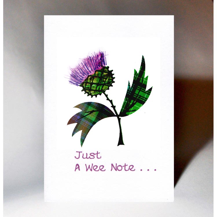 Large Thistle Card - The Nancy Smillie Shop - Art, Jewellery & Designer Gifts Glasgow