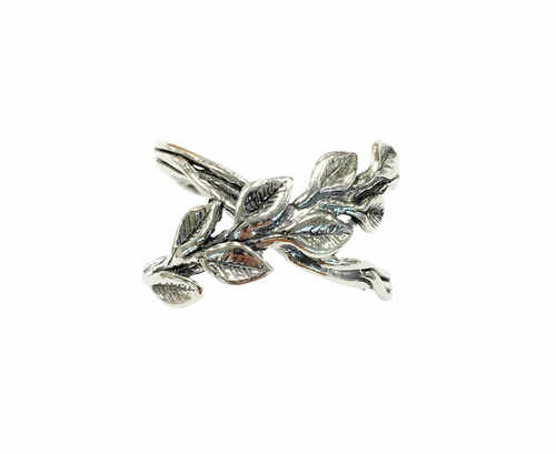Leaves Crossover Ring - The Nancy Smillie Shop - Art, Jewellery & Designer Gifts Glasgow