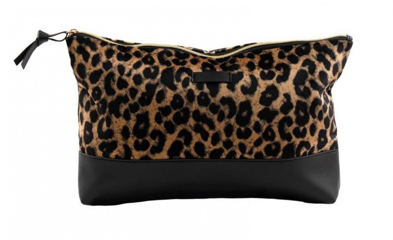 Leopard Wash Bag (30x20cm) - The Nancy Smillie Shop - Art, Jewellery & Designer Gifts Glasgow
