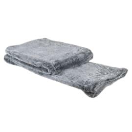 Light Grey Faux Fur Throw - All House & Home - Scotland