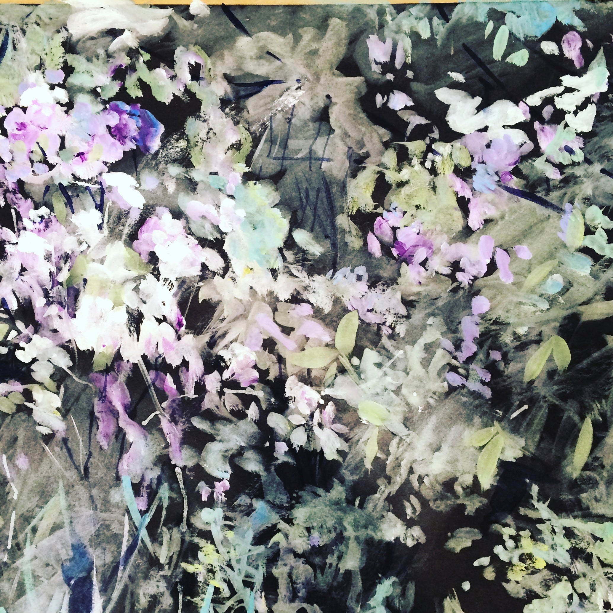 Lilac Flowers Wrap 50 x 70 cms - The Nancy Smillie Shop - Art, Jewellery & Designer Gifts Glasgow