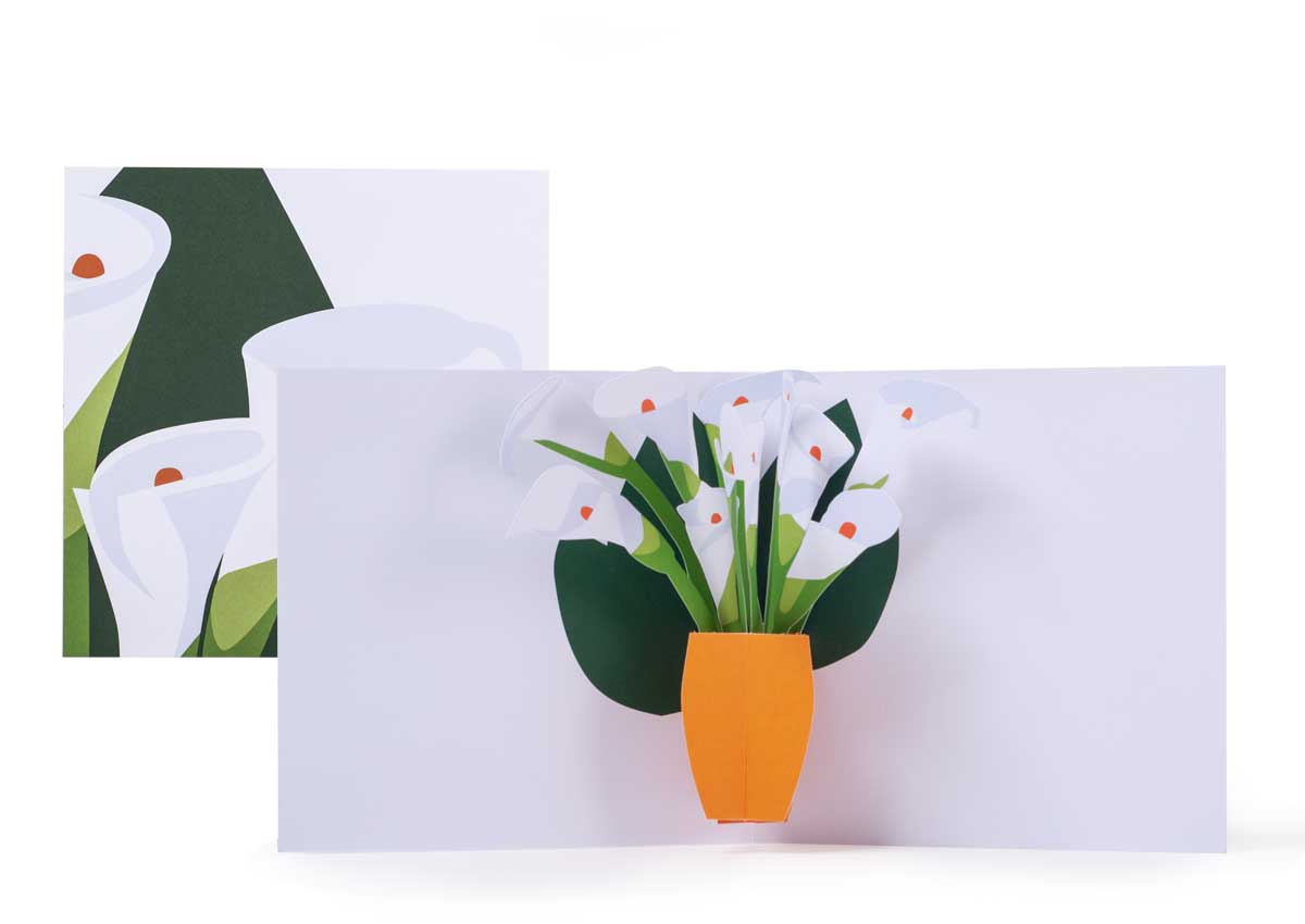 Lillies Popup Card - The Nancy Smillie Shop - Art, Jewellery & Designer Gifts Glasgow
