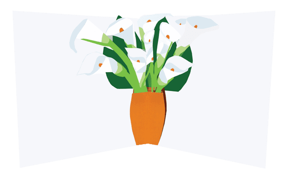 Lillies Popup Card - The Nancy Smillie Shop - Art, Jewellery & Designer Gifts Glasgow