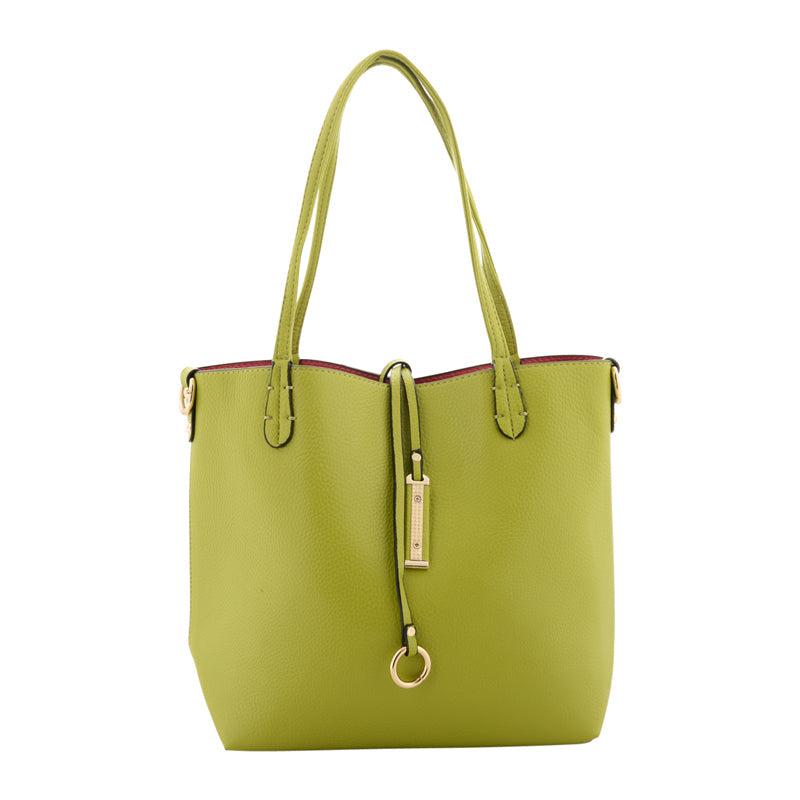 Lime & Fuchsia Reversible Bag - The Nancy Smillie Shop - Art, Jewellery & Designer Gifts Glasgow