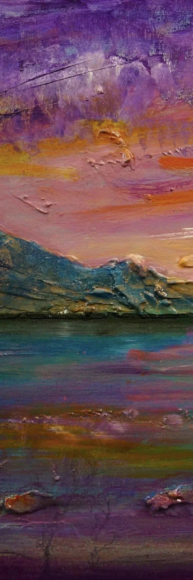 Loch Leven Sunset Triptych  | Statement Interior Wall Art from Scotland