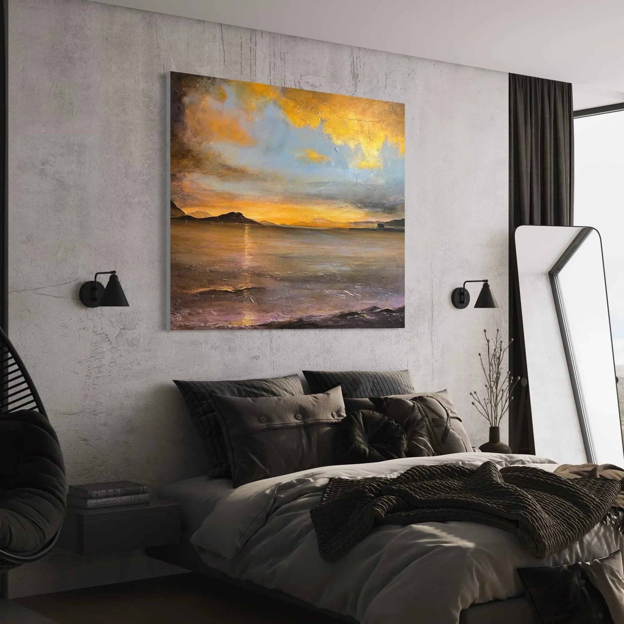 Loch Linnhe Sunset  | Statement Interior Wall Art from Scotland