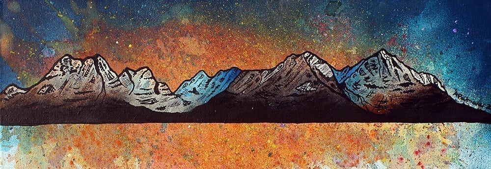 Loch Torridon Small Mounted Print - The Nancy Smillie Shop - Art, Jewellery & Designer Gifts Glasgow