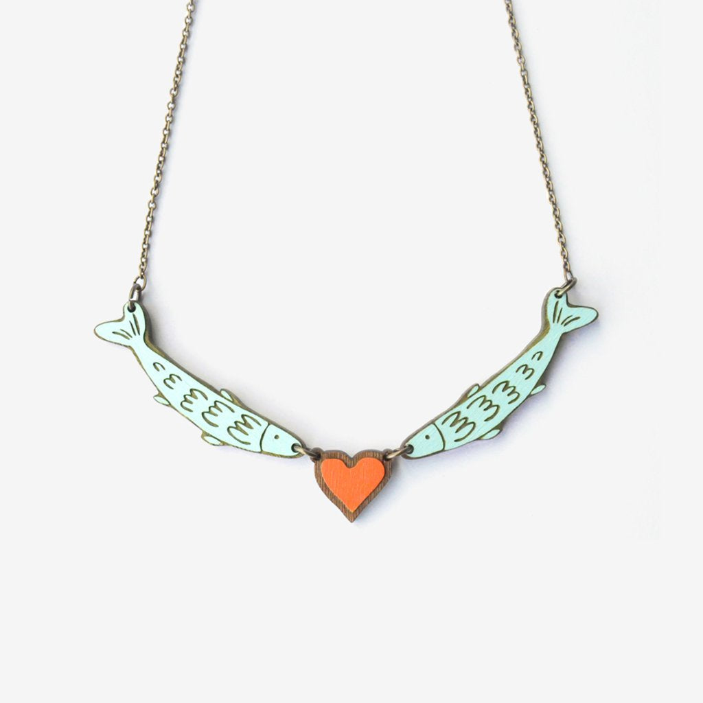 Love Fish Necklace - The Nancy Smillie Shop - Art, Jewellery & Designer Gifts Glasgow