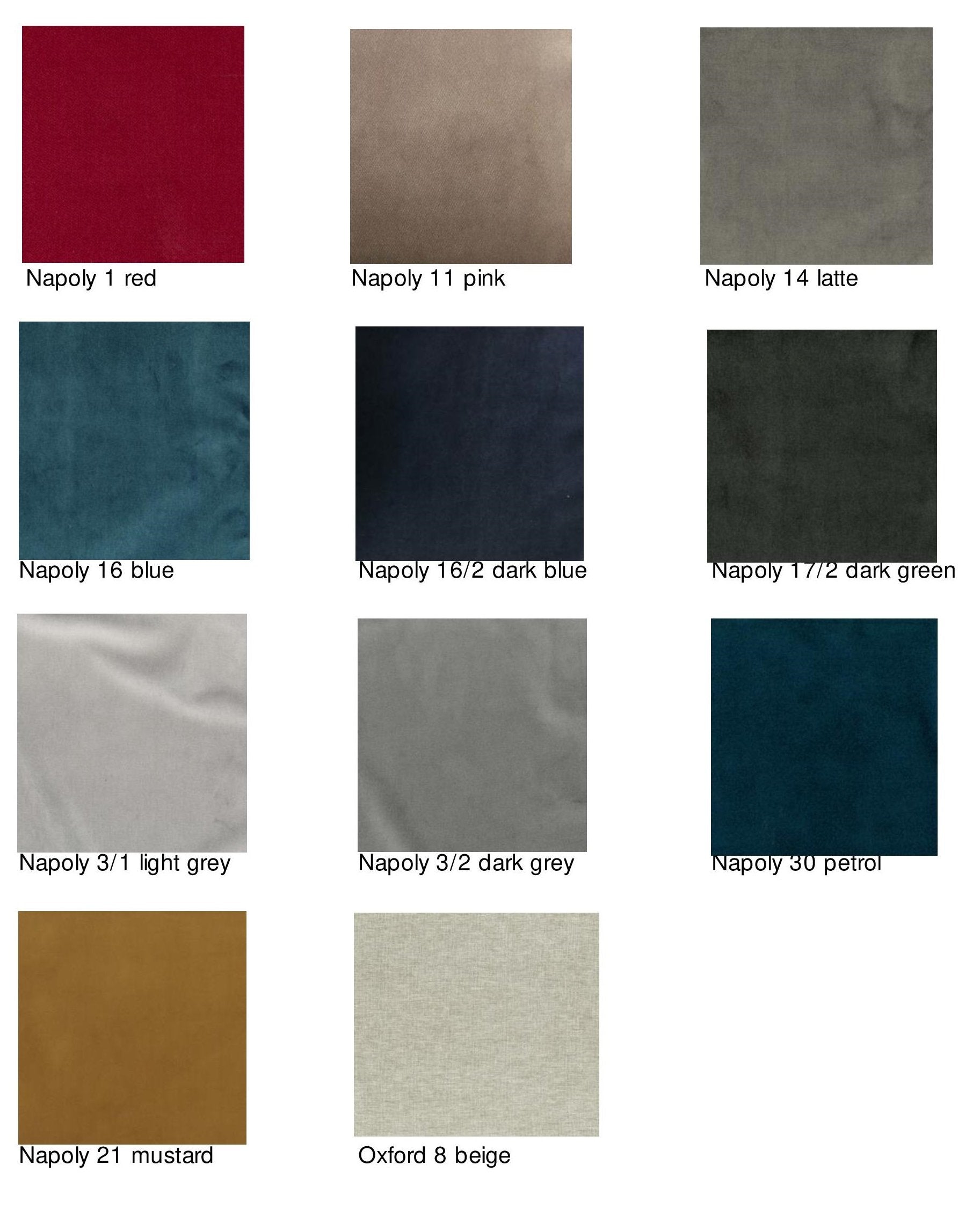 Lydia Sofa 2-Seater in grey with Napoly leather color swatches