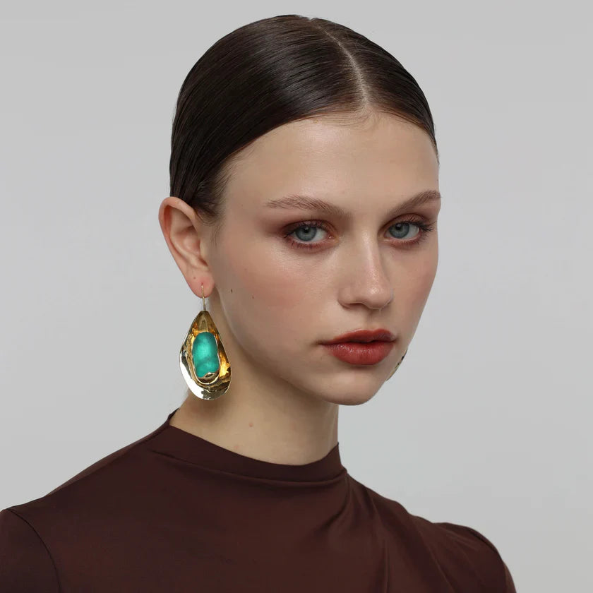 Marine Brass Earrings - Jewellery - Scotland