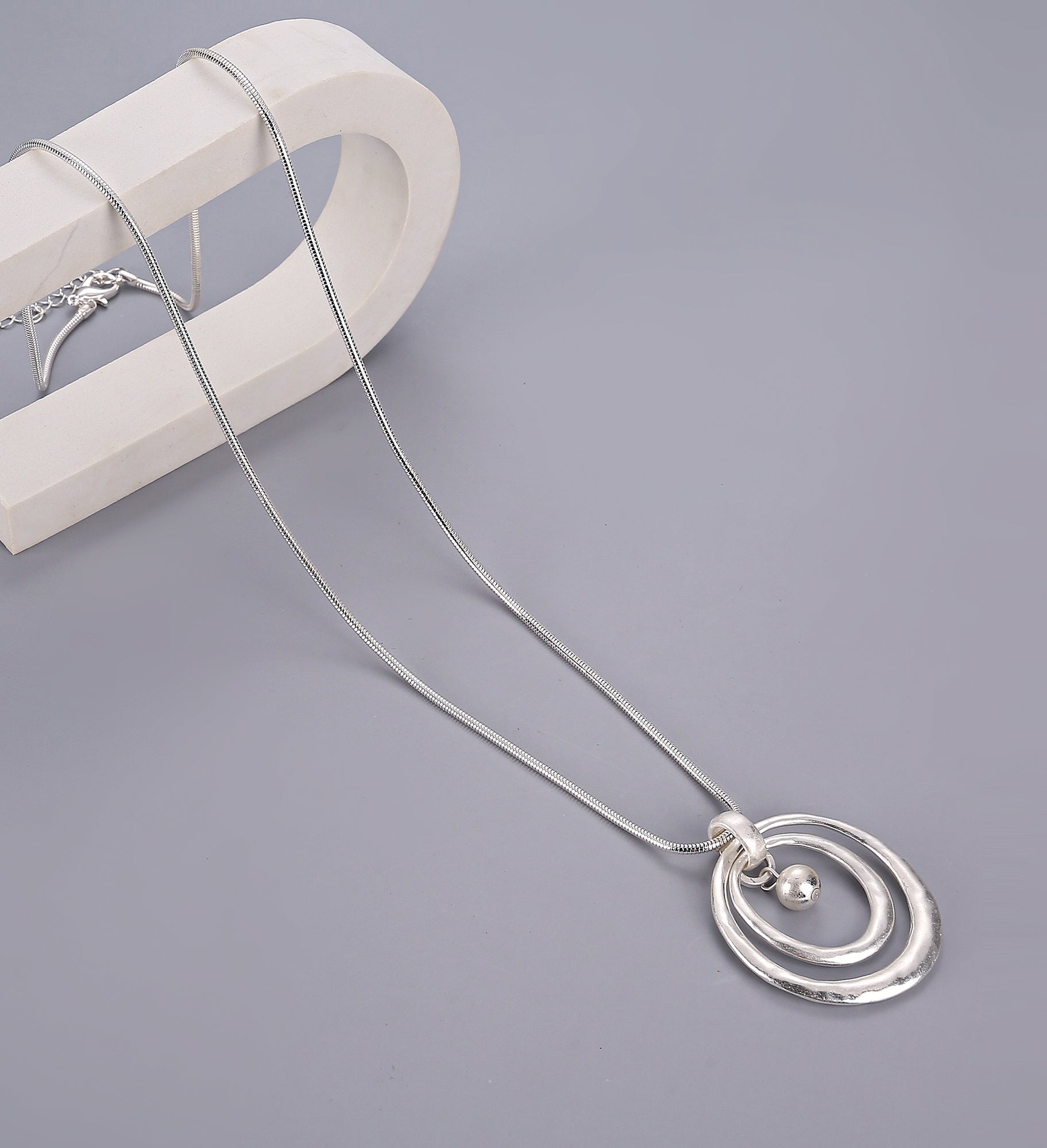 Matt Circle Necklace - The Nancy Smillie Shop - Art, Jewellery & Designer Gifts Glasgow