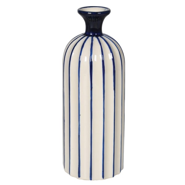 Medium Blue Stripe Ceramic Vase - The Nancy Smillie Shop - Art, Jewellery & Designer Gifts Glasgow