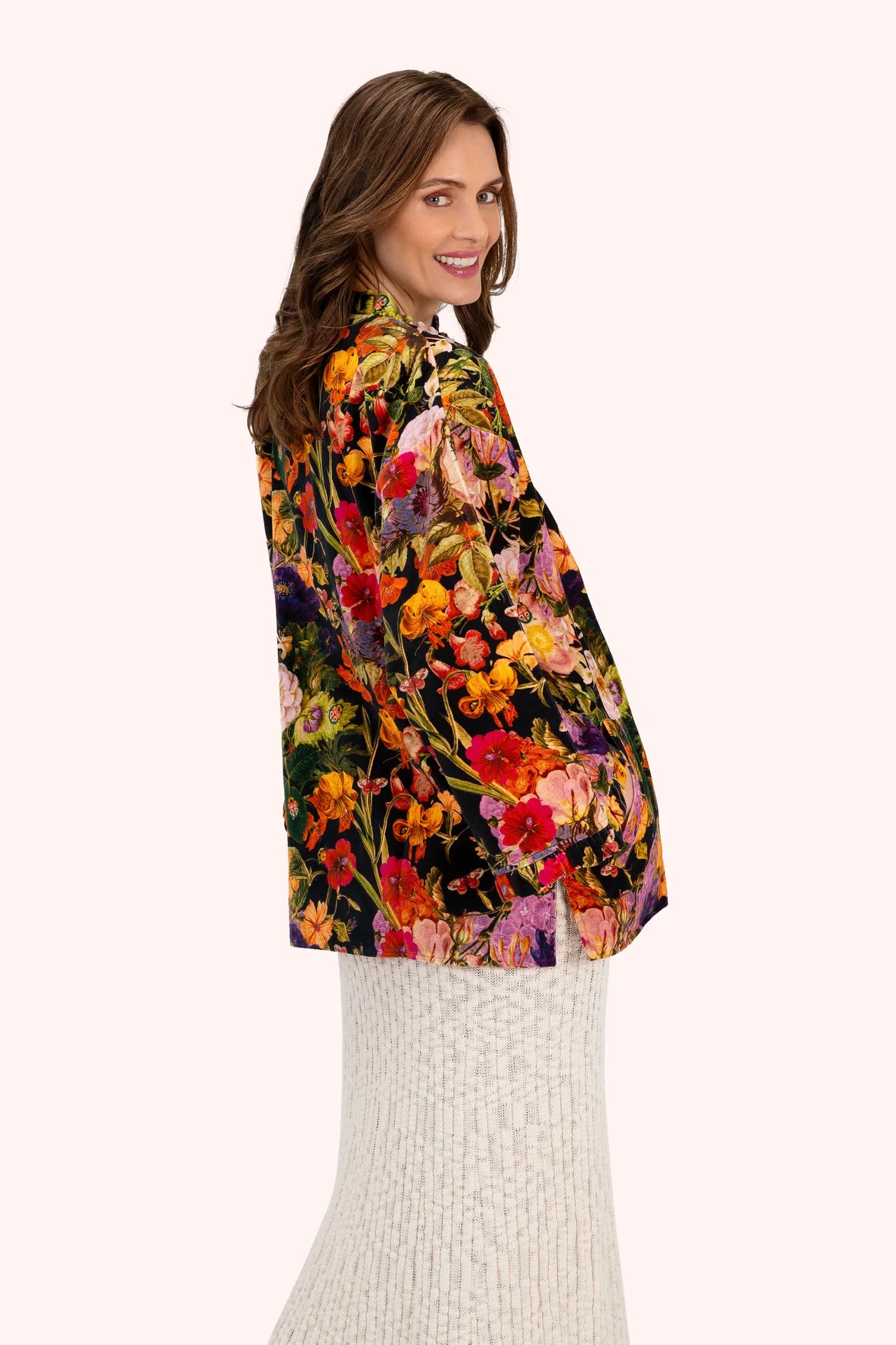 Midnight Posy Velvet Jacket