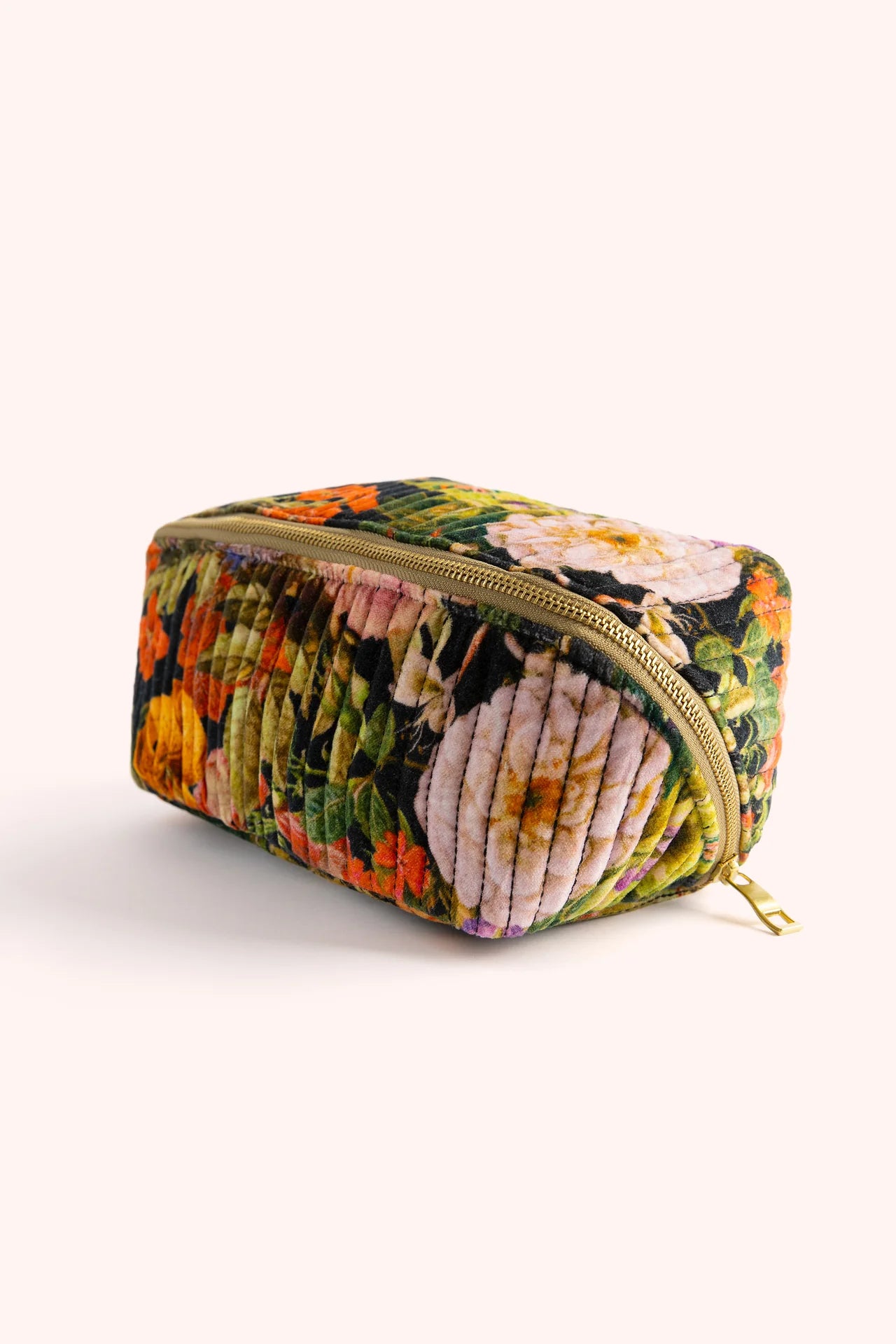 Midnight Posy Quilted Make-up Bag