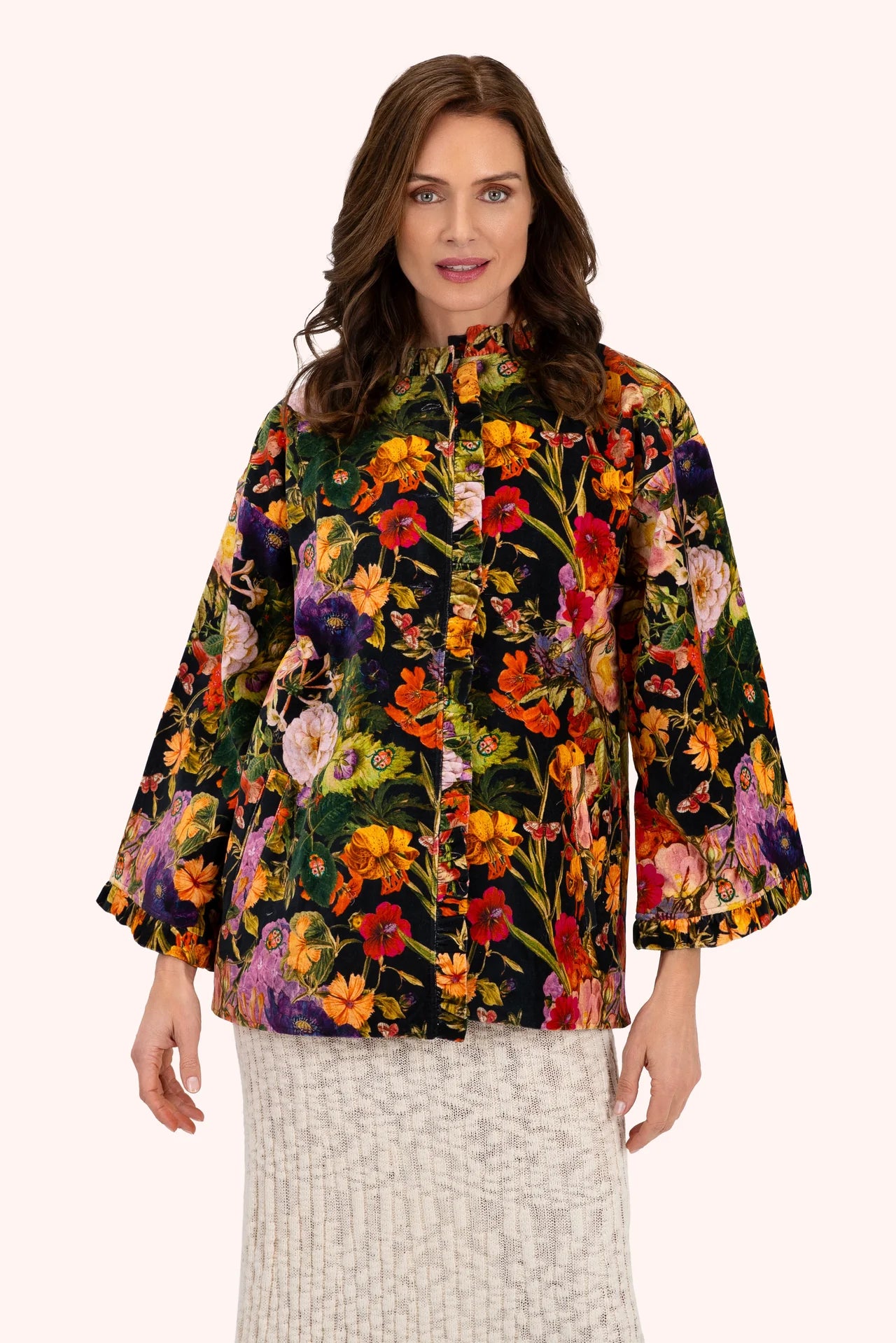 Midnight Posy Velvet Jacket