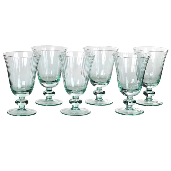 Mint Ribbed Wine Glass - The Nancy Smillie Shop - Art, Jewellery & Designer Gifts Glasgow