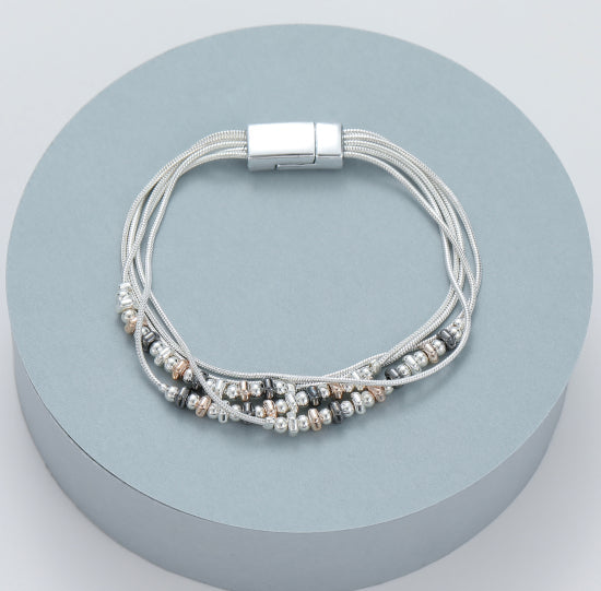 Mixed Multi-strand Bead Bracelet - The Nancy Smillie Shop - Art, Jewellery & Designer Gifts Glasgow