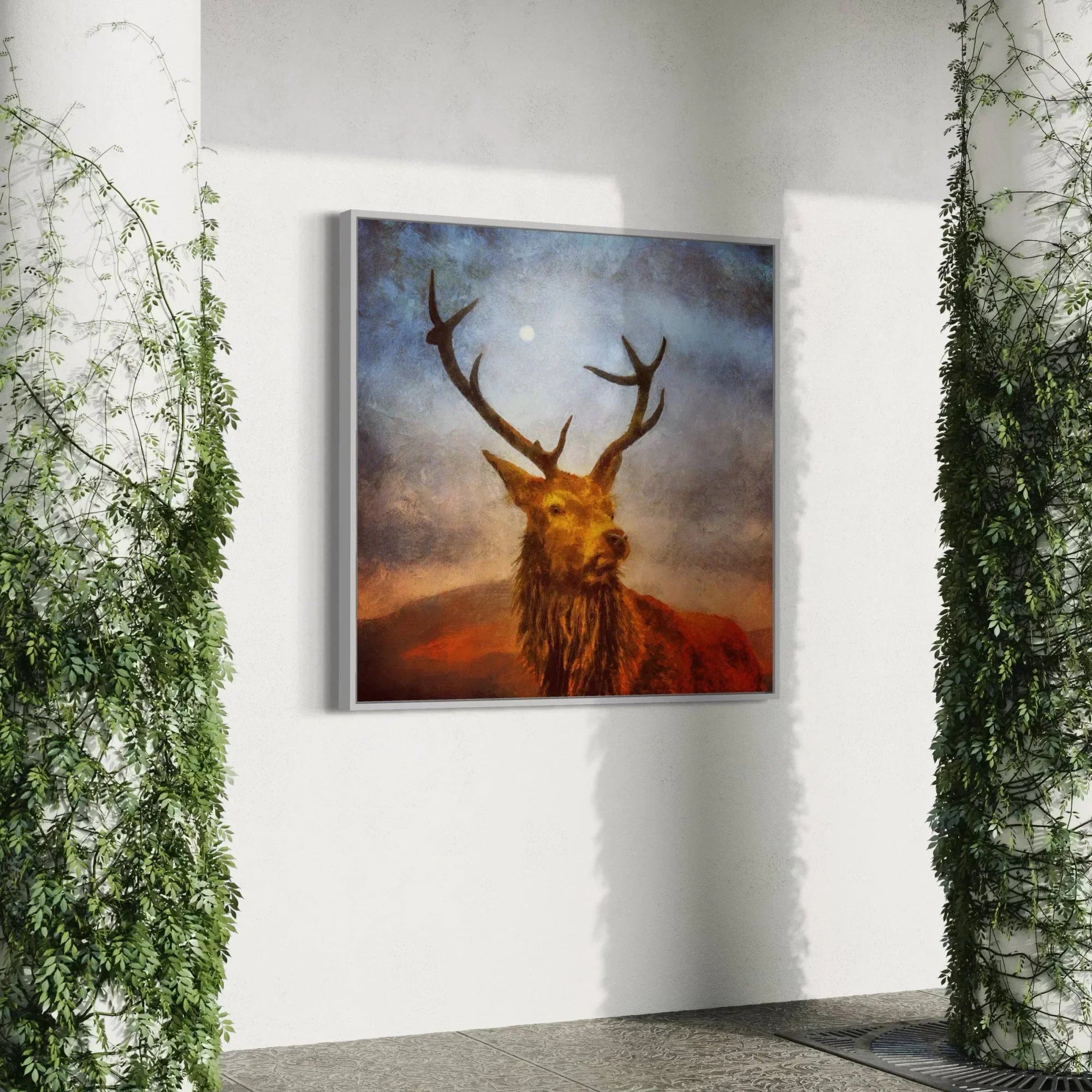 A Moonlit Stag  | Statement Interior Wall Art from Scotland
