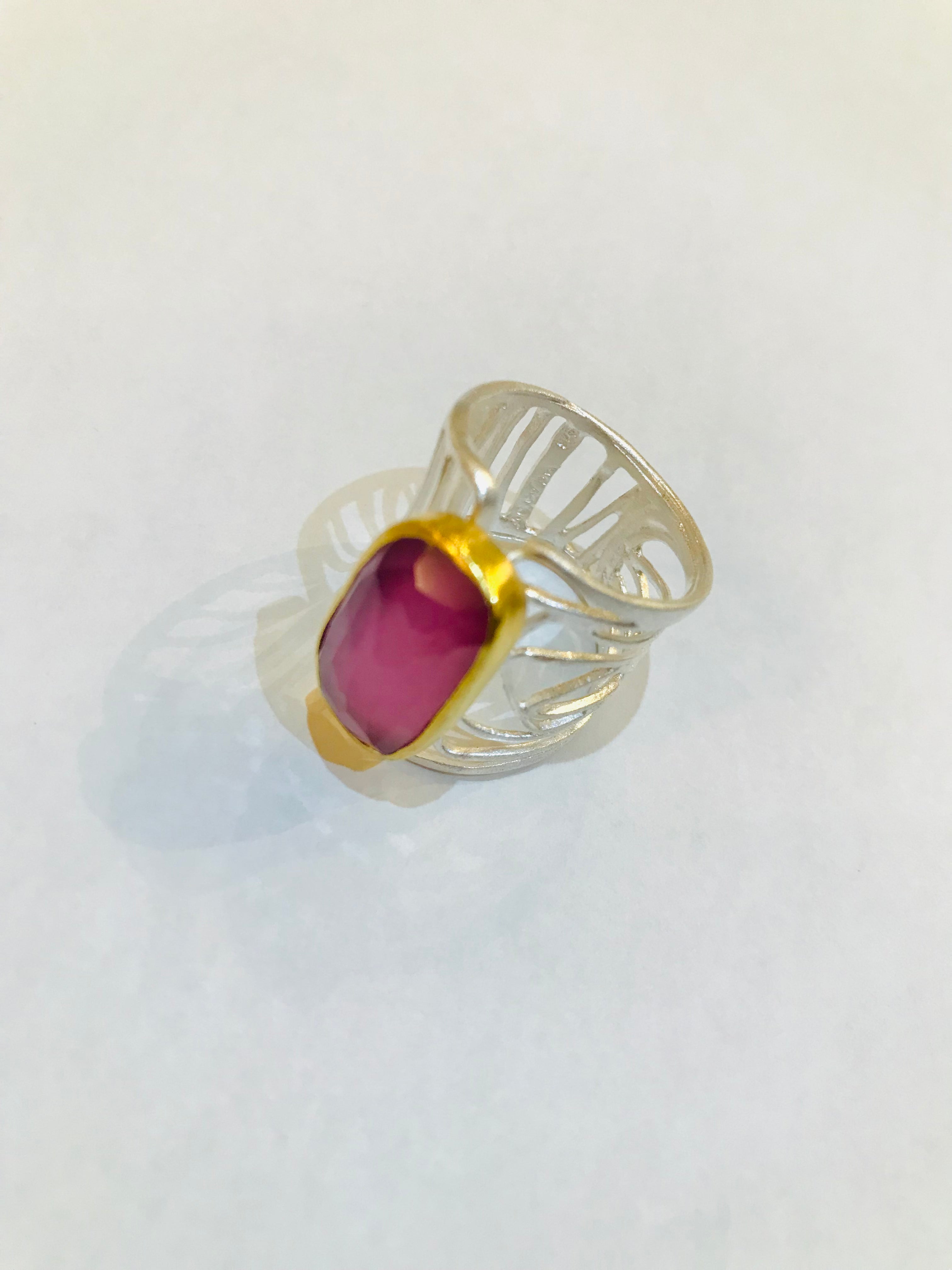 Morganite Natural Gemstone Ring - The Nancy Smillie Shop - Art, Jewellery & Designer Gifts Glasgow