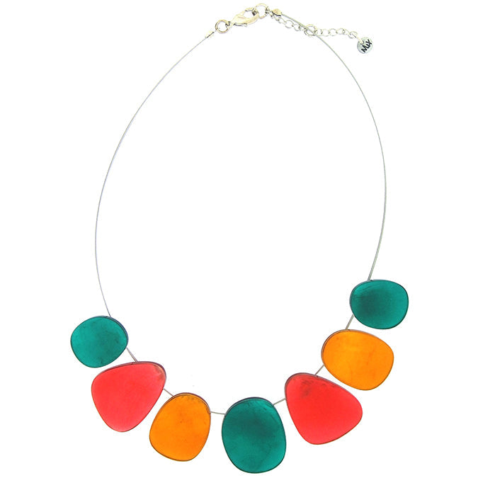 Multi 7 Pebble Necklace - The Nancy Smillie Shop - Art, Jewellery & Designer Gifts Glasgow