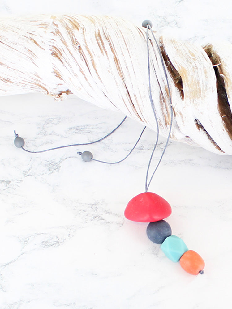 Multi-colour Resin Pendant - The Nancy Smillie Shop - Art, Jewellery & Designer Gifts Glasgow