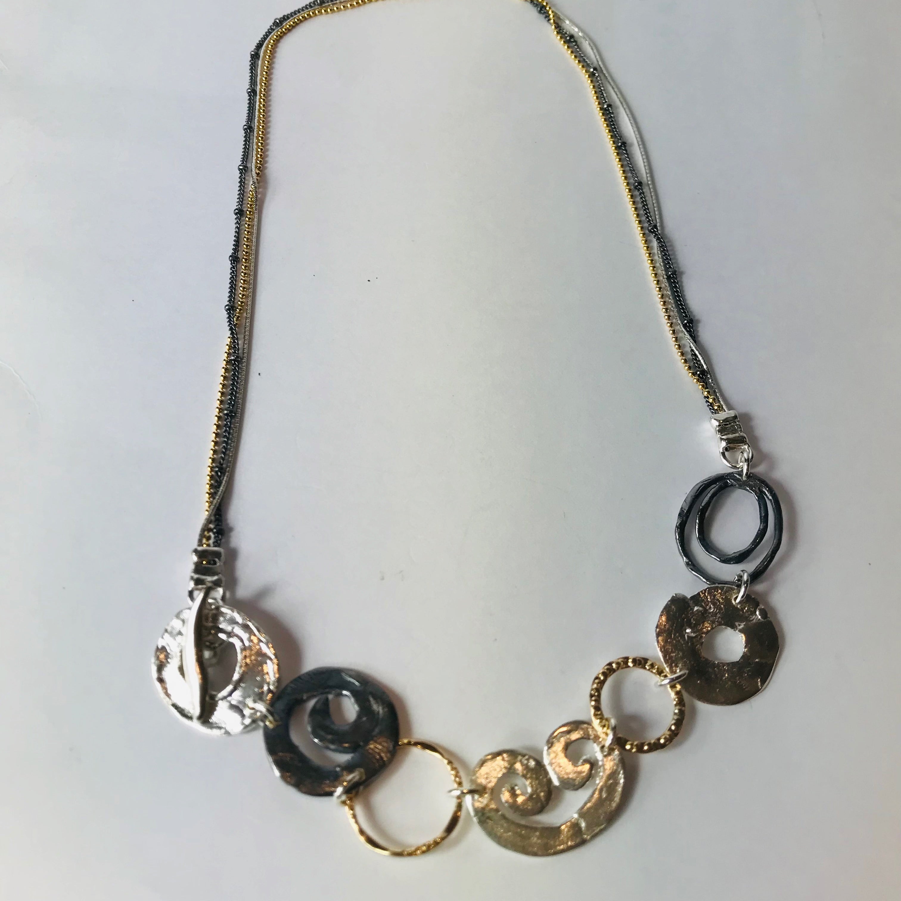 Multi Metal Necklace - The Nancy Smillie Shop - Art, Jewellery & Designer Gifts Glasgow