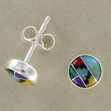 Multicolour Stud Earrings - The Nancy Smillie Shop - Art, Jewellery & Designer Gifts Glasgow