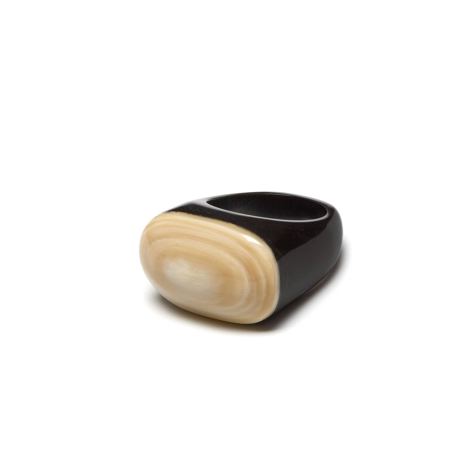 Natural oval horn ring: LARGE | The Nancy Smillie Shop - Art, Jewellery & Designer Gifts Glasgow Scotland
