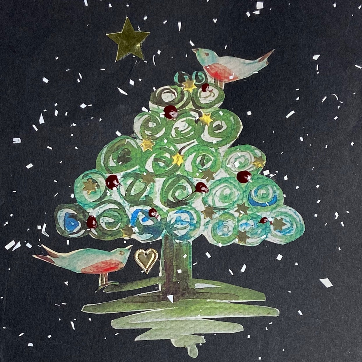 Night Tree Pack of 4 Cards - The Nancy Smillie Shop - Art, Jewellery & Designer Gifts Glasgow