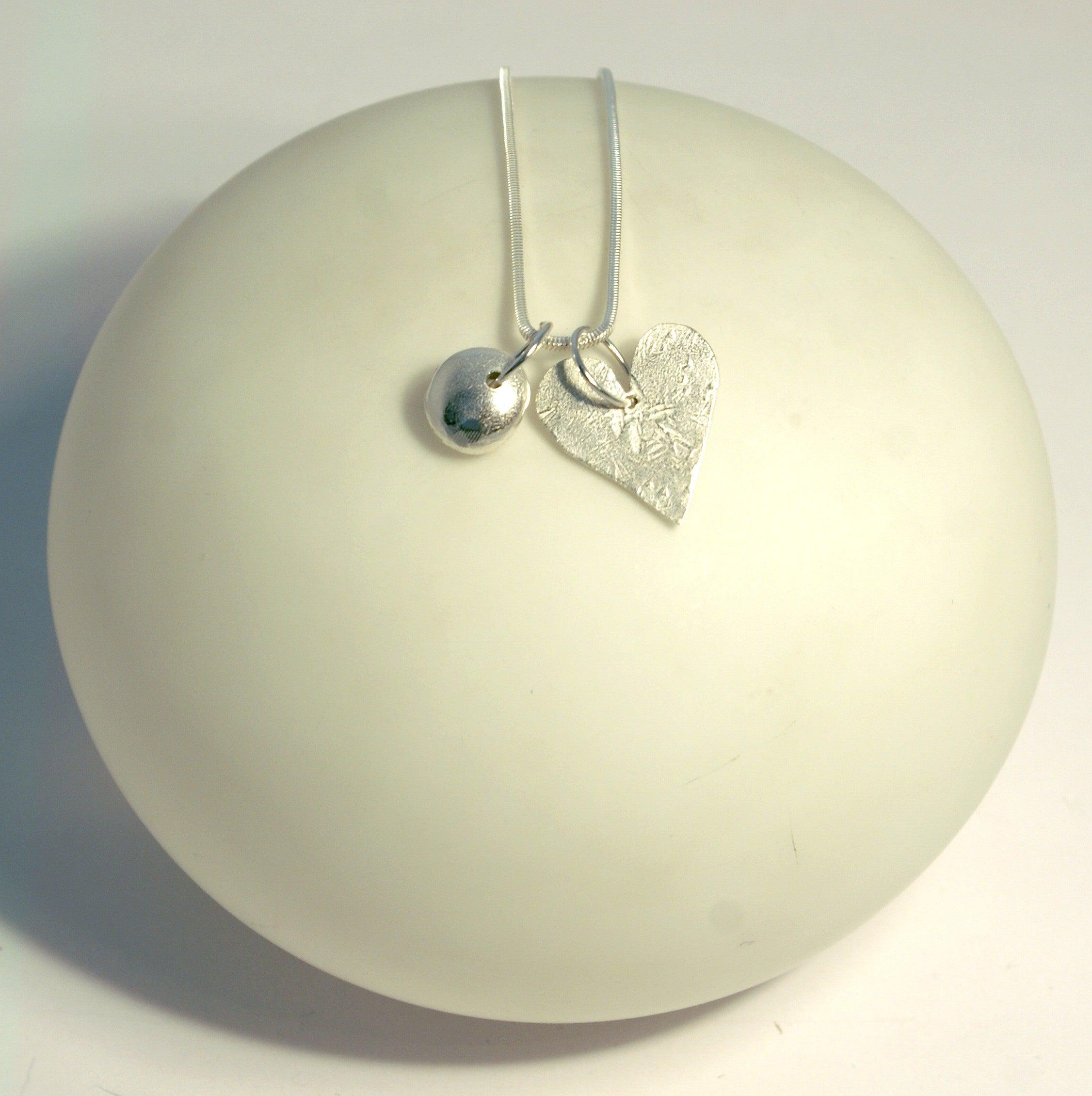 Nugget & Heart Pendant - The Nancy Smillie Shop - Art, Jewellery & Designer Gifts Glasgow