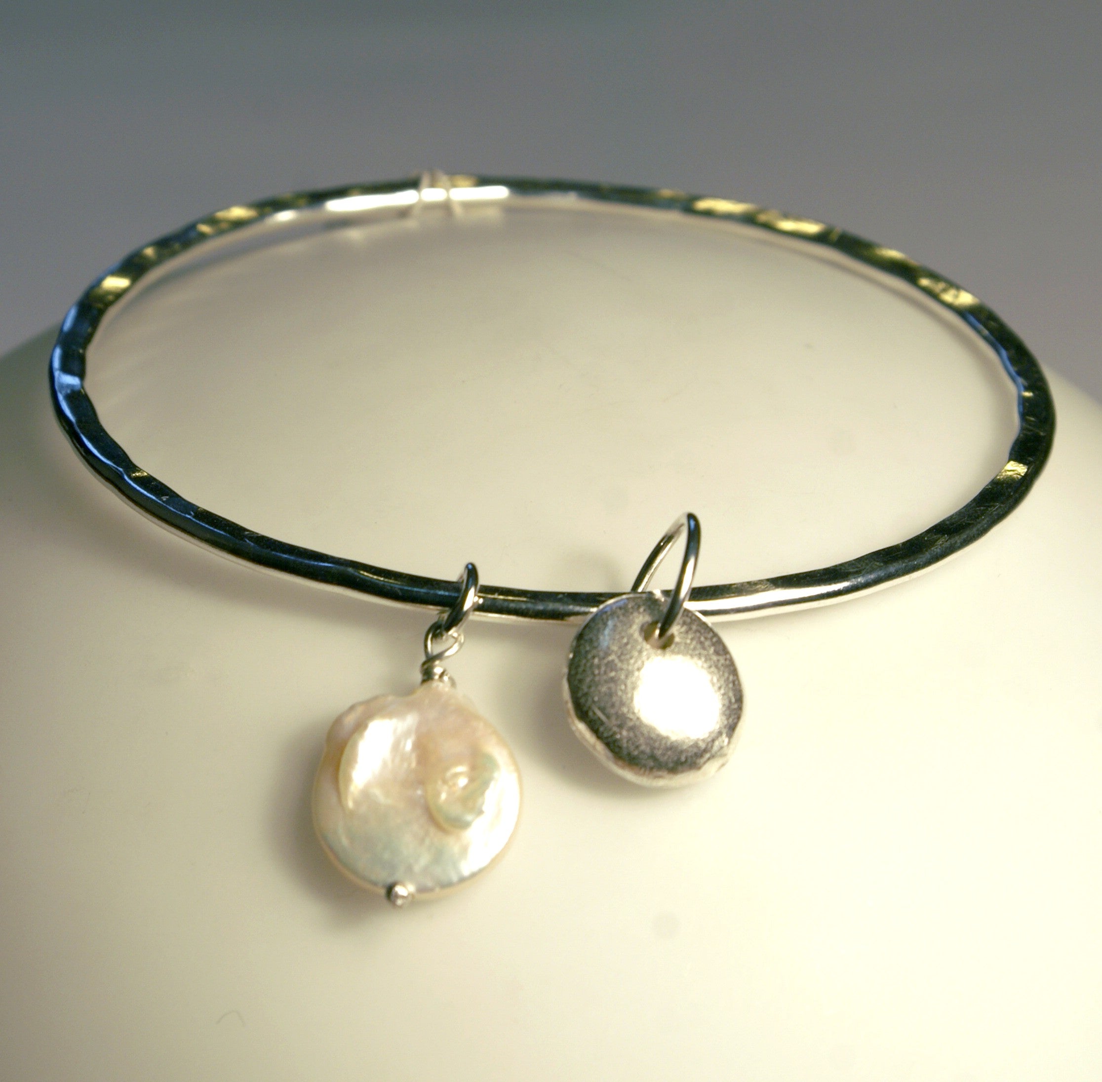 Nugget & Pearl Bangle - Jewellery - Scotland