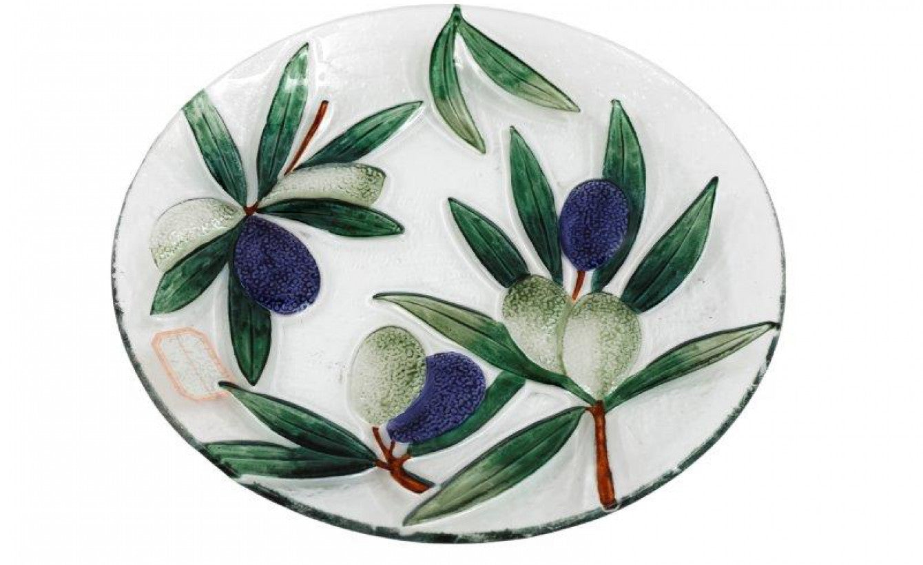 Olive Glass Bowl 30cm - Reversible Clutch Shoulder Camera - Bags of Bags! - Scotland