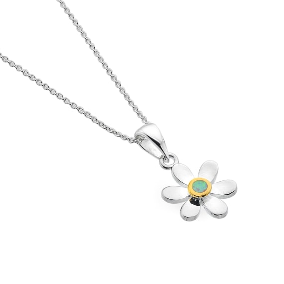 Opal Daisy Pendant - The Nancy Smillie Shop - Art, Jewellery & Designer Gifts Glasgow