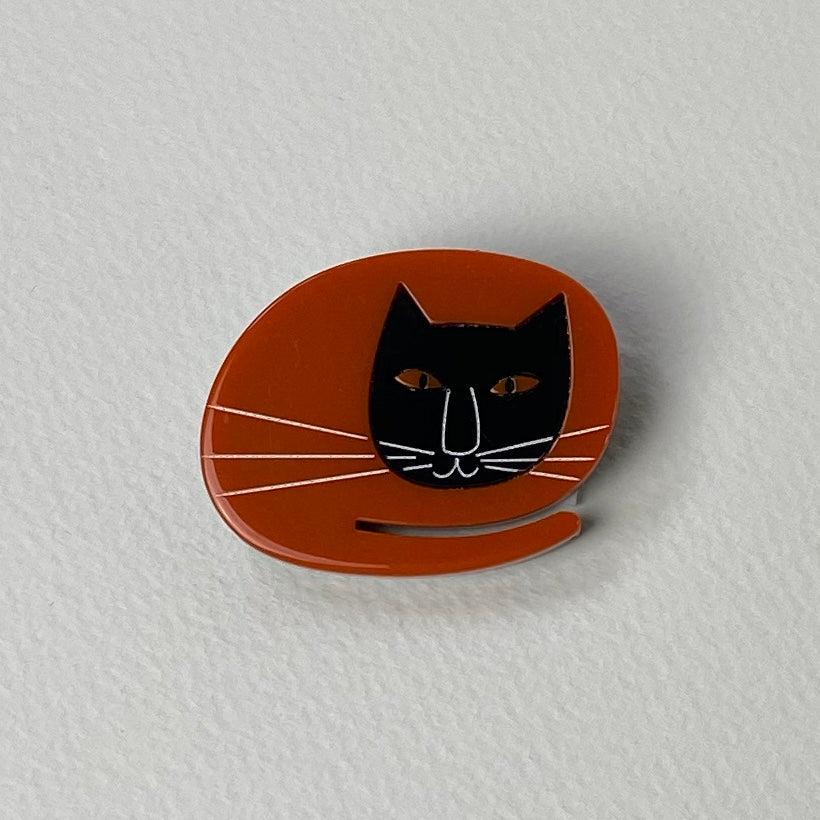 Orange Cat Brooch - The Nancy Smillie Shop - Art, Jewellery & Designer Gifts Glasgow