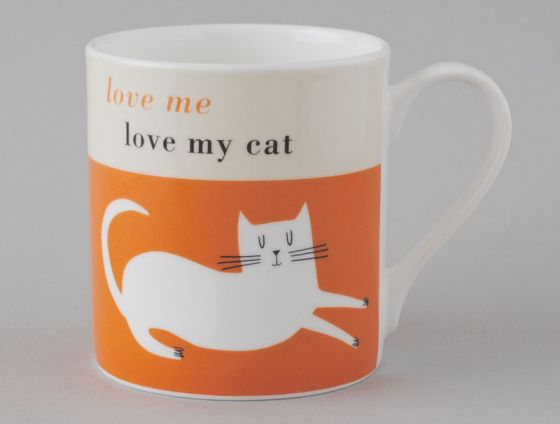Orange Cat Mug - The Nancy Smillie Shop - Art, Jewellery & Designer Gifts Glasgow