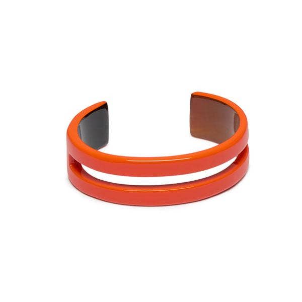 Orange horn Cuff Bracelet bangle jewellery mothers day gift: Large - AVADA - Best Sellers - Scotland