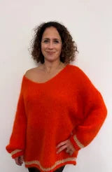 Orange Mohair Jumper - The Nancy Smillie Shop - Art, Jewellery & Designer Gifts Glasgow