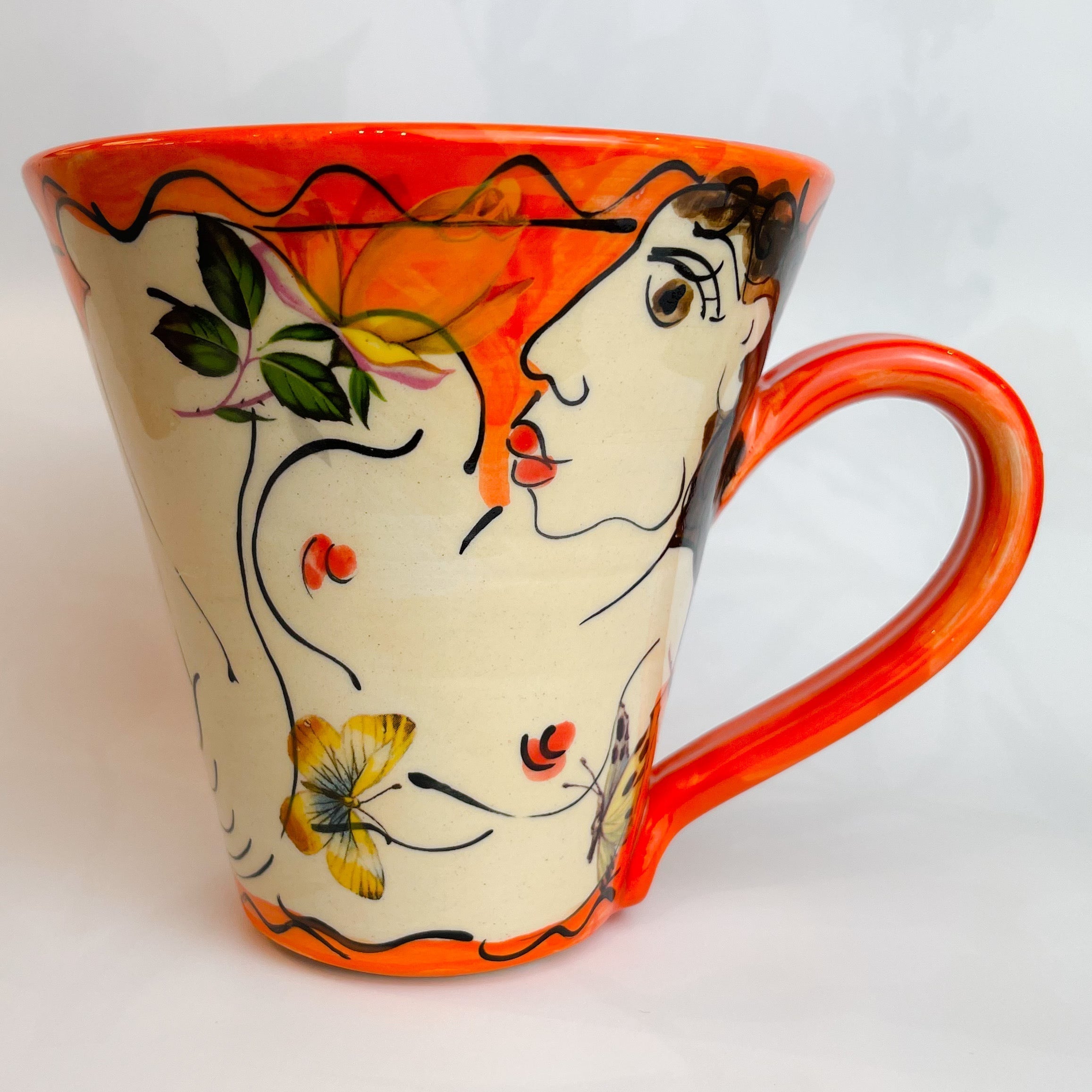 Orange Mug - The Nancy Smillie Shop - Art, Jewellery & Designer Gifts Glasgow