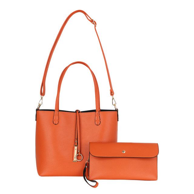 Orange & Navy Reversible Bag - The Nancy Smillie Shop - Art, Jewellery & Designer Gifts Glasgow